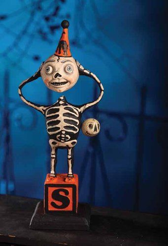Creepy Skeleton Boy Figurine