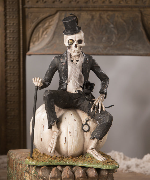 Mr. Skeleton on Pumpkin