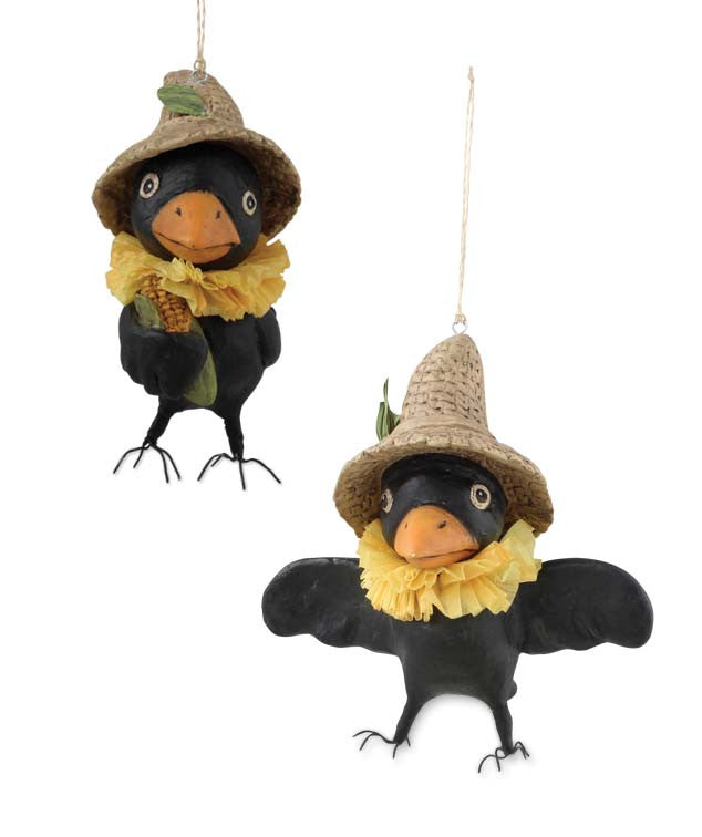 Otis & Freckle Crow Ornaments