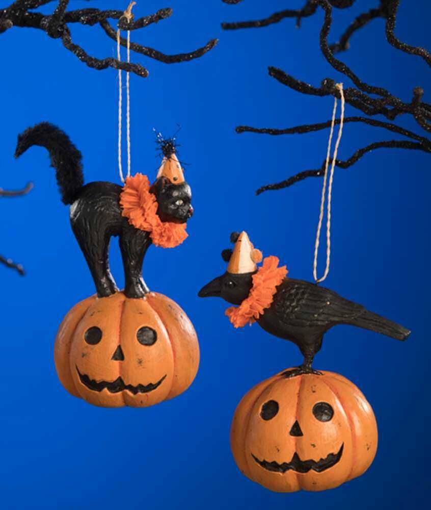 Party Pumpkin Pals Ornaments